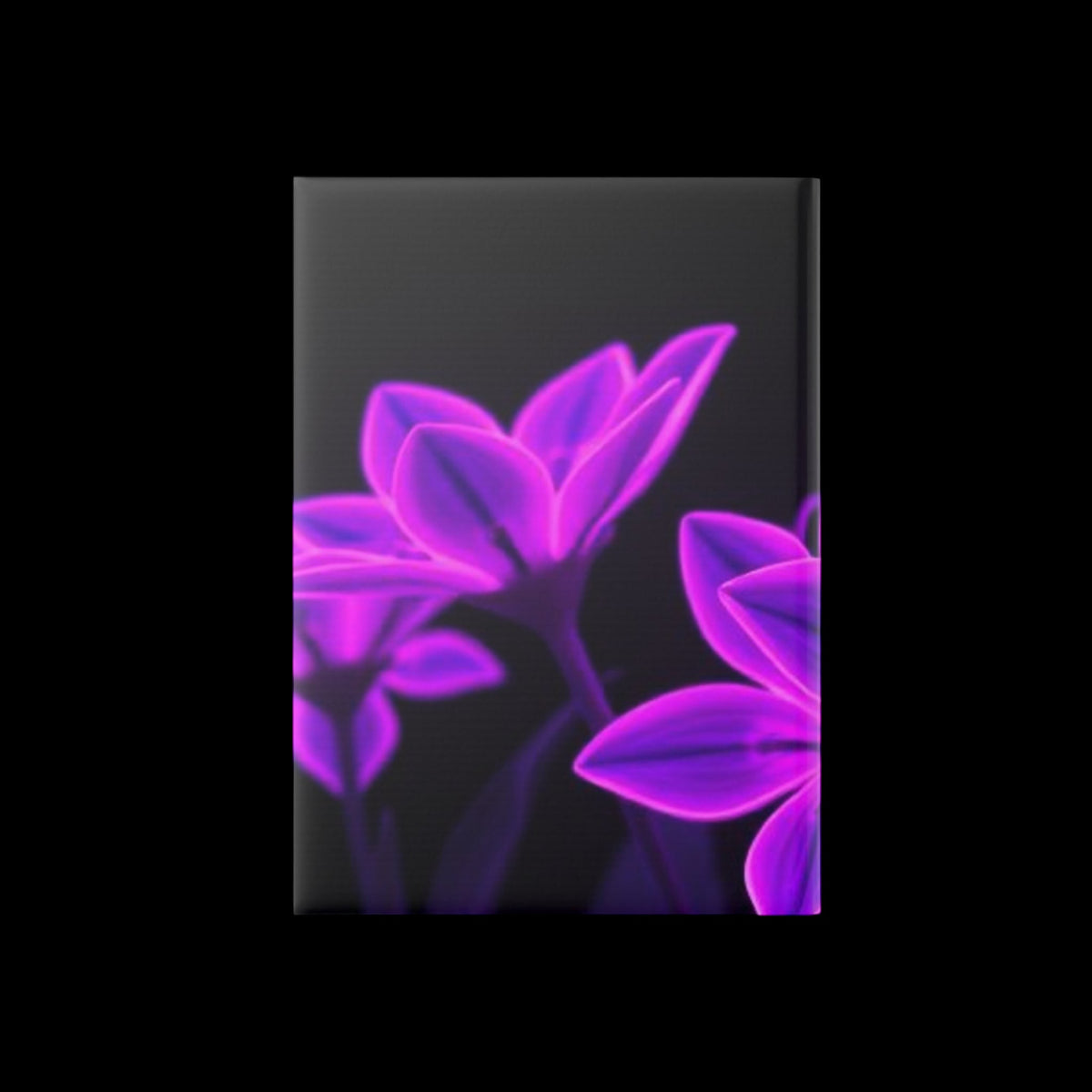 Royal Aura: Dark Flowers Hardcover Notebook with Puffy Covers - AetherLux.Shop