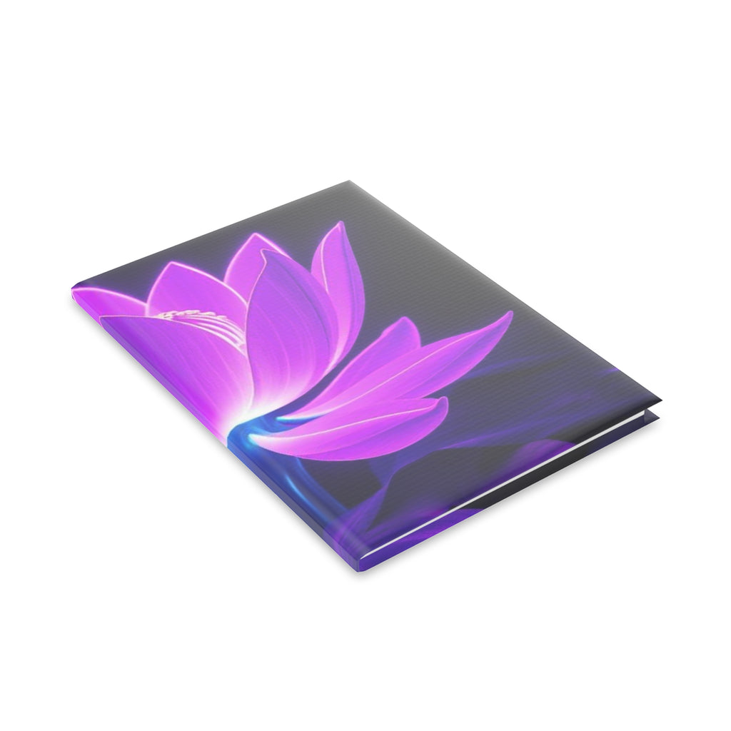 Royal Aura: Lotus Flower Hardcover Notebook with Puffy Covers