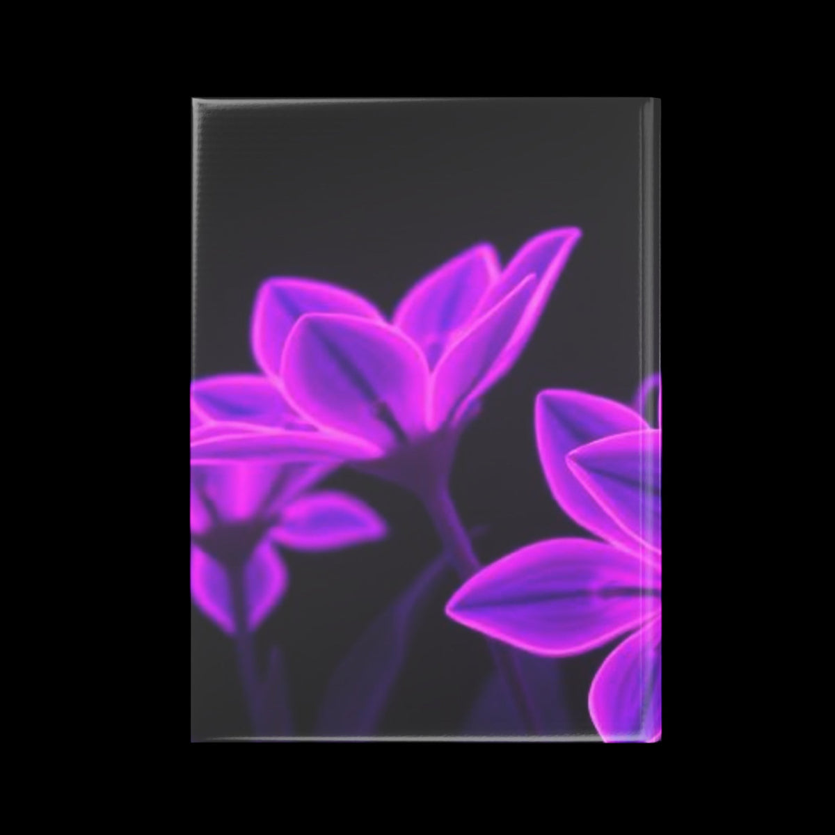 Royal Aura: Dark Flowers Hardcover Notebook with Puffy Covers - AetherLux.Shop