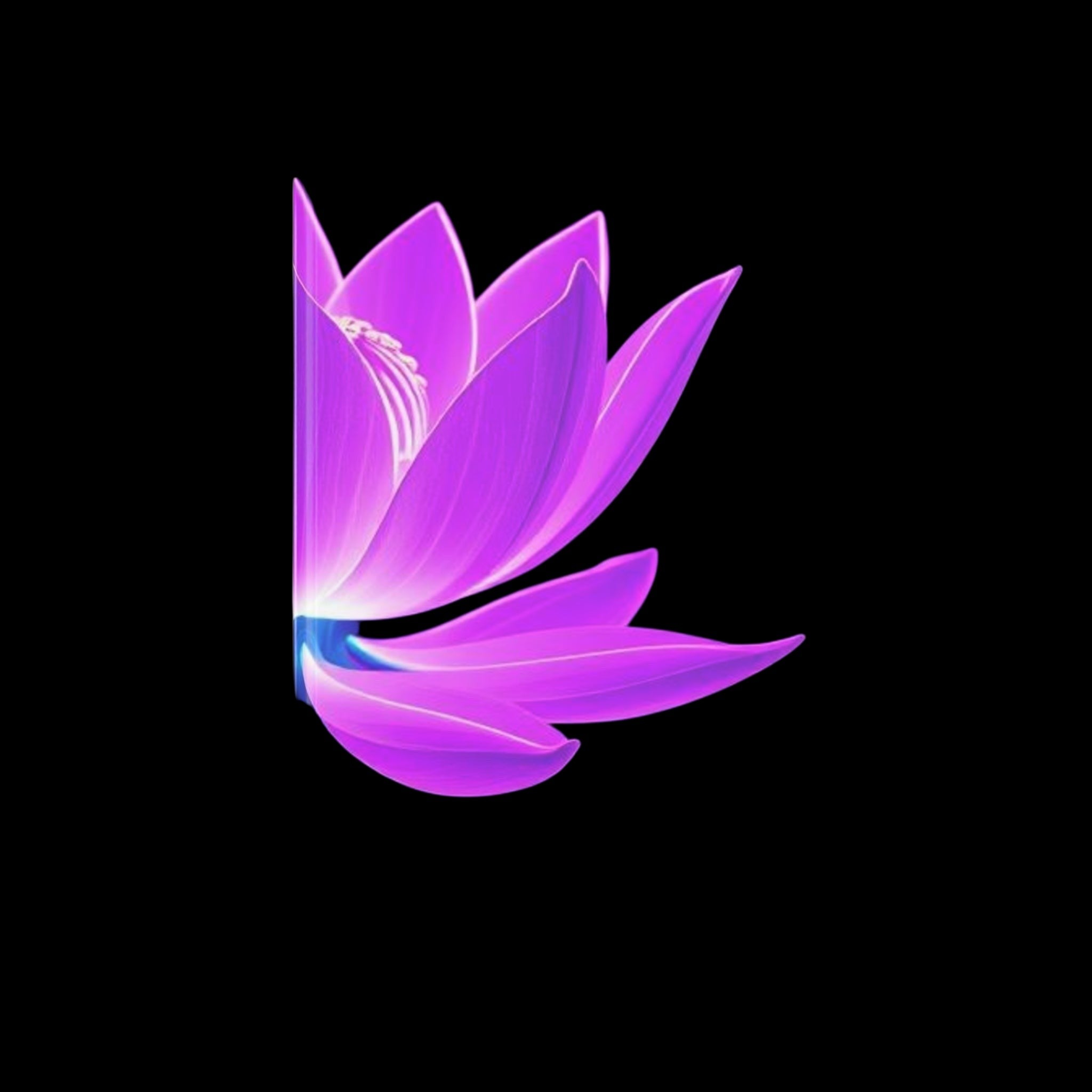 Royal Aura: Lotus Flower Hardcover Notebook with Puffy Covers by Printify