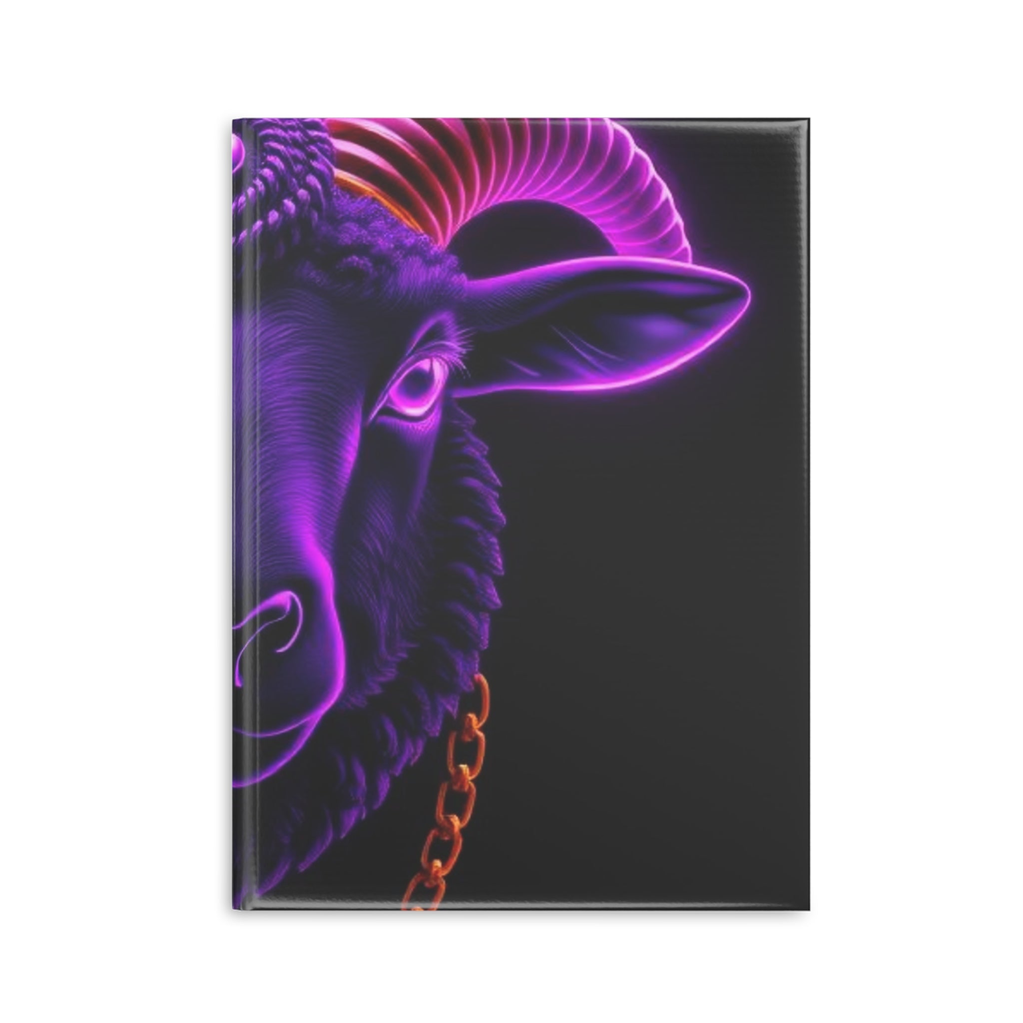 Royal Aura: Black Sheep Hardcover Notebook with Puffy Covers by Printify