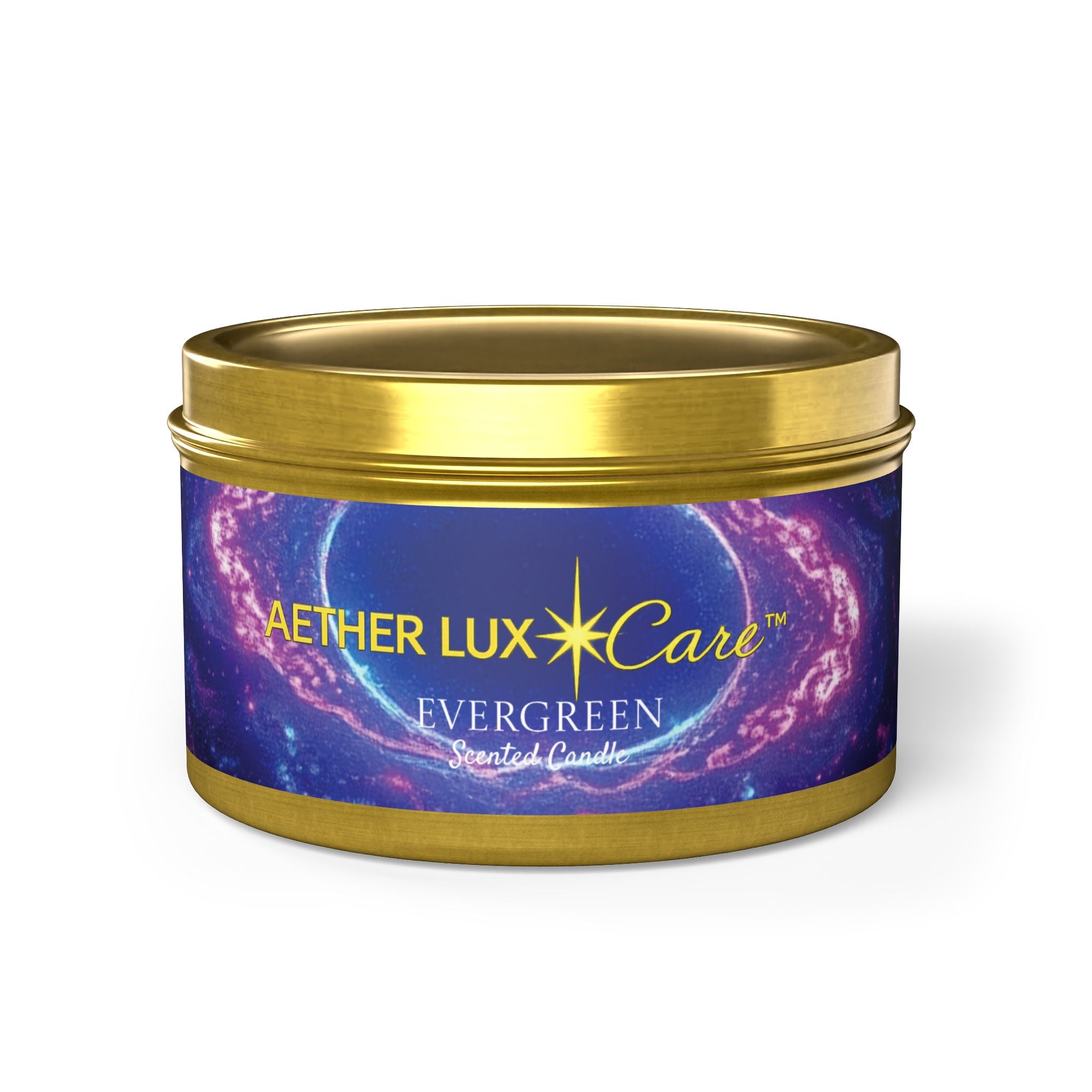 Evergreen Tin Candles