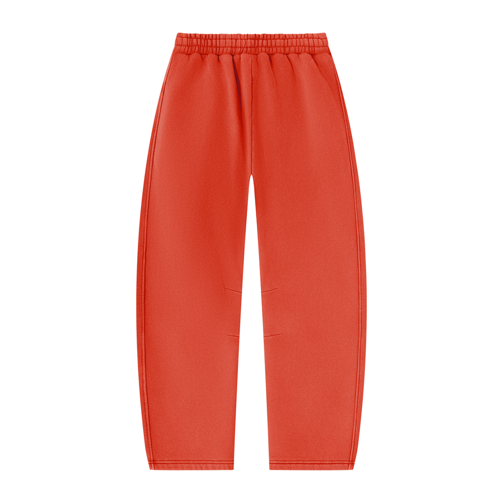 Unisex Vintage Wash Barrel Leg Fleece Sweatpants