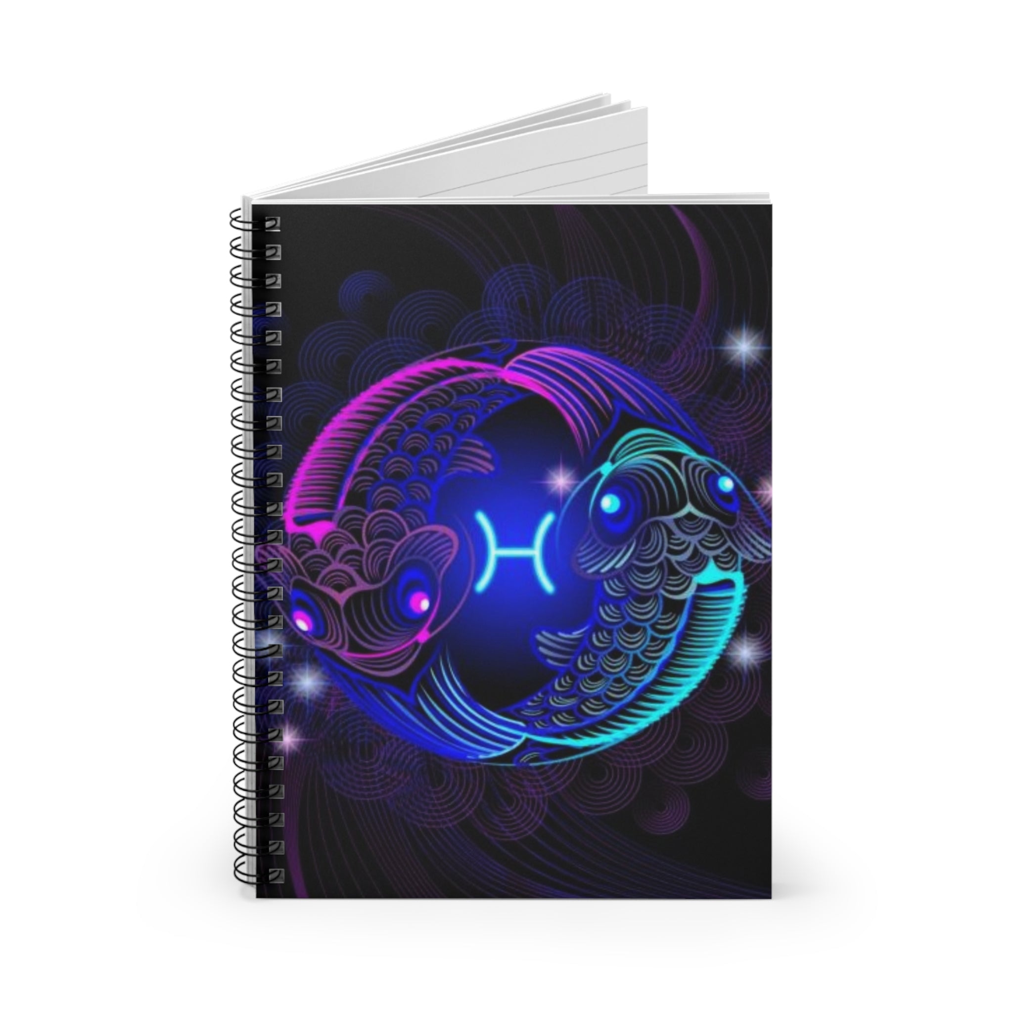Bleu Aura: Pieces Spiral Notebook - Ruled Line