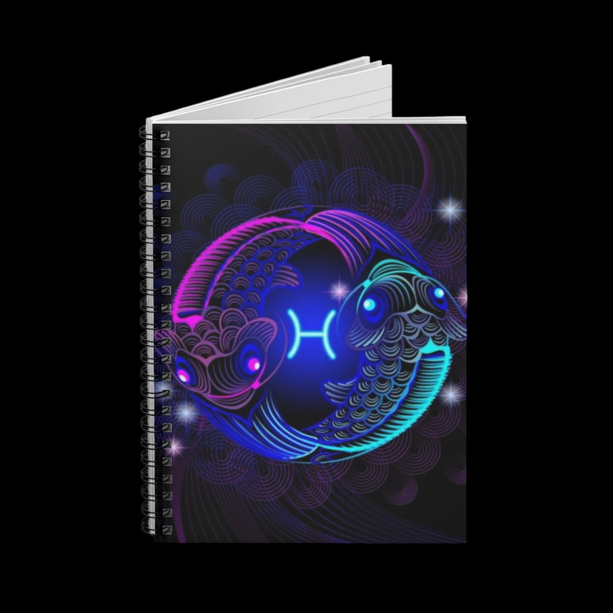 Bleu Aura: Pieces Spiral Notebook - Ruled Line - AetherLux.Shop