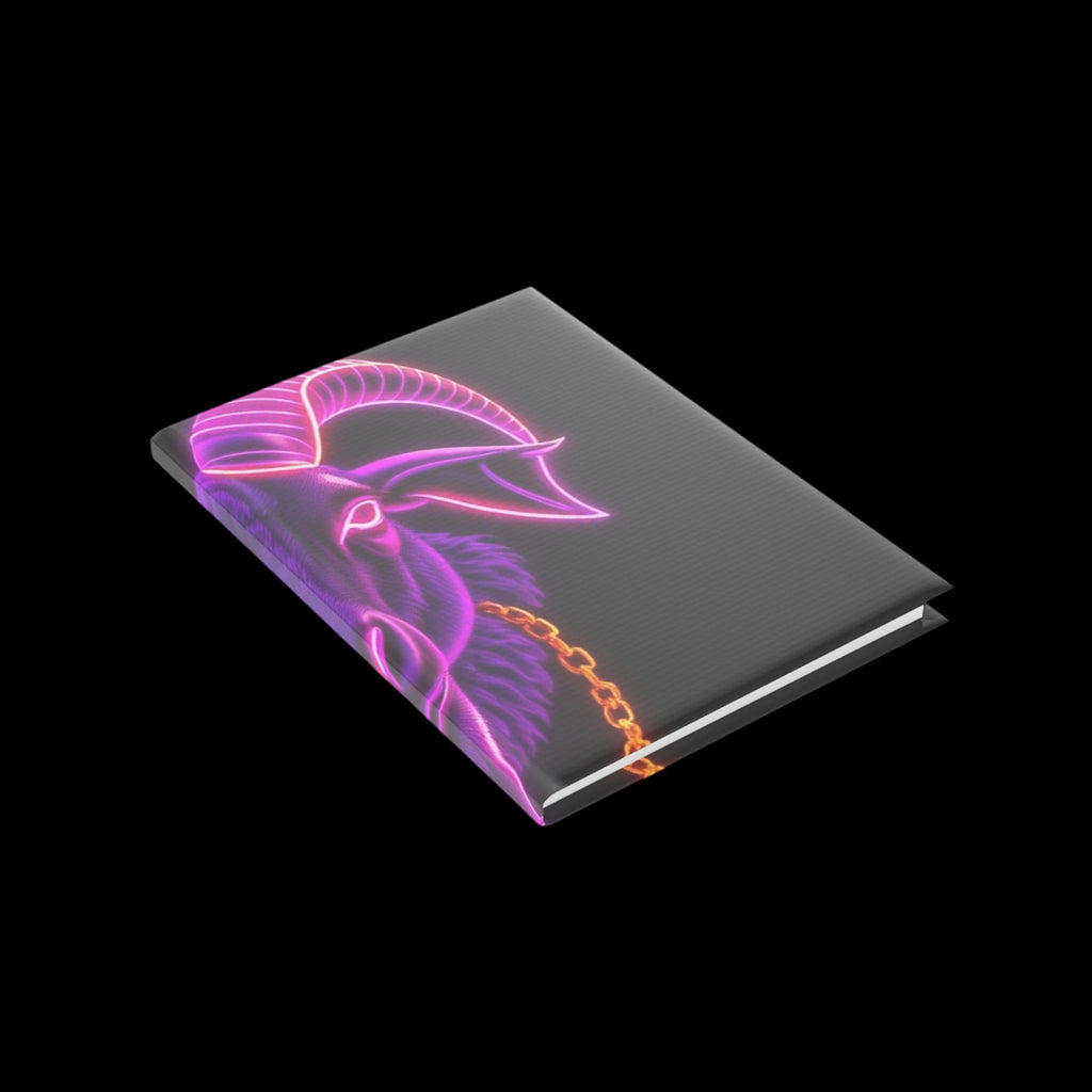 Royal Aura: The Goat Hardcover Notebook with Puffy Covers by Printify