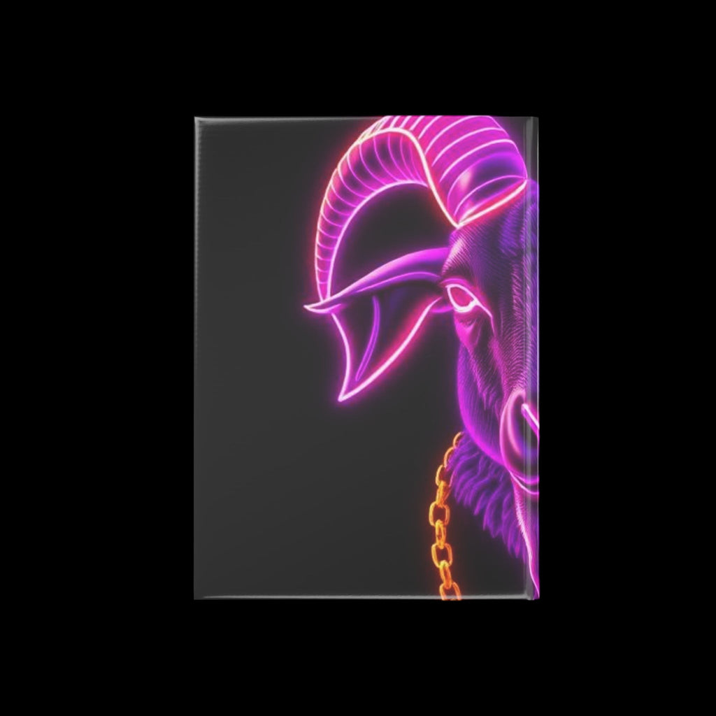 Royal Aura: The Goat Hardcover Notebook with Puffy Covers by Printify