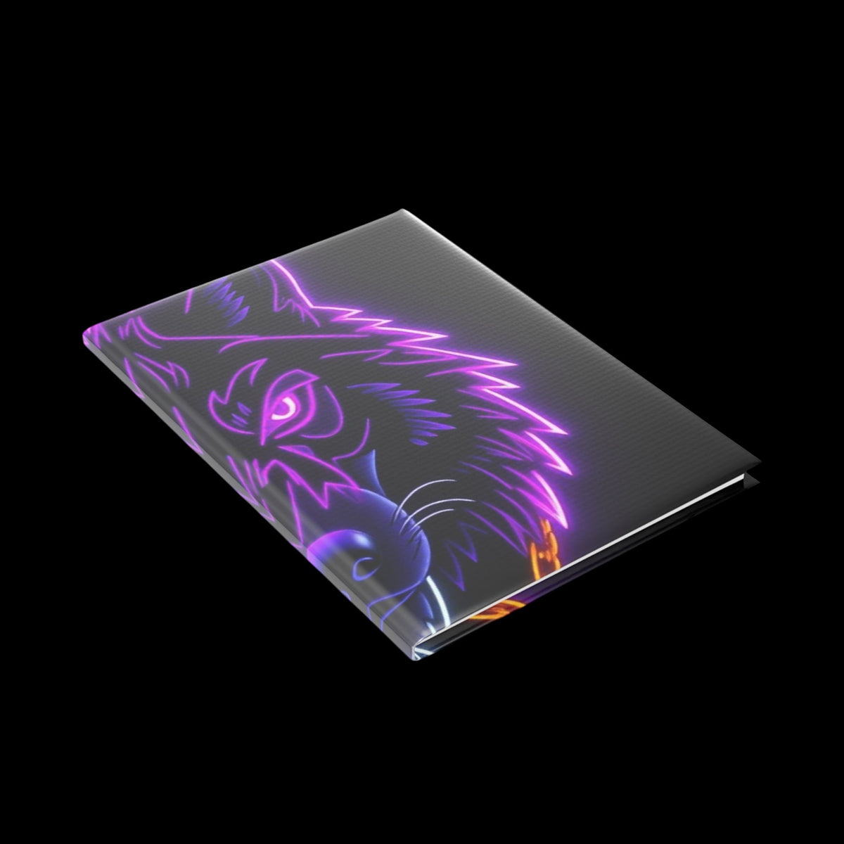 Royal Aura: Lone Wolf Hardcover Notebook with Puffy Covers - AetherLux.Shop