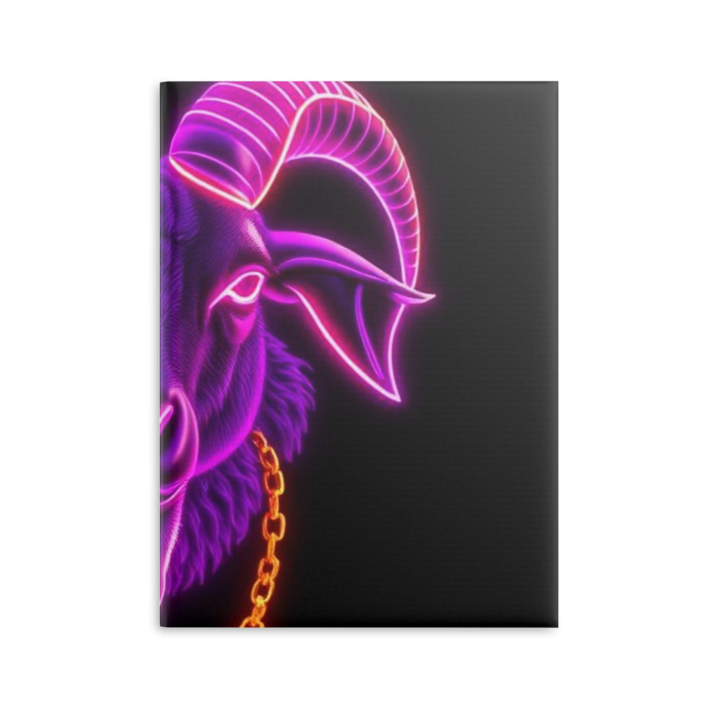 Royal Aura: The Goat Hardcover Notebook with Puffy Covers