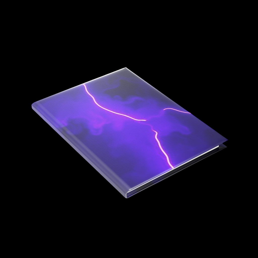 Royal Aura: Thunder & Lightening Hardcover Notebook with Puffy Covers by Printify