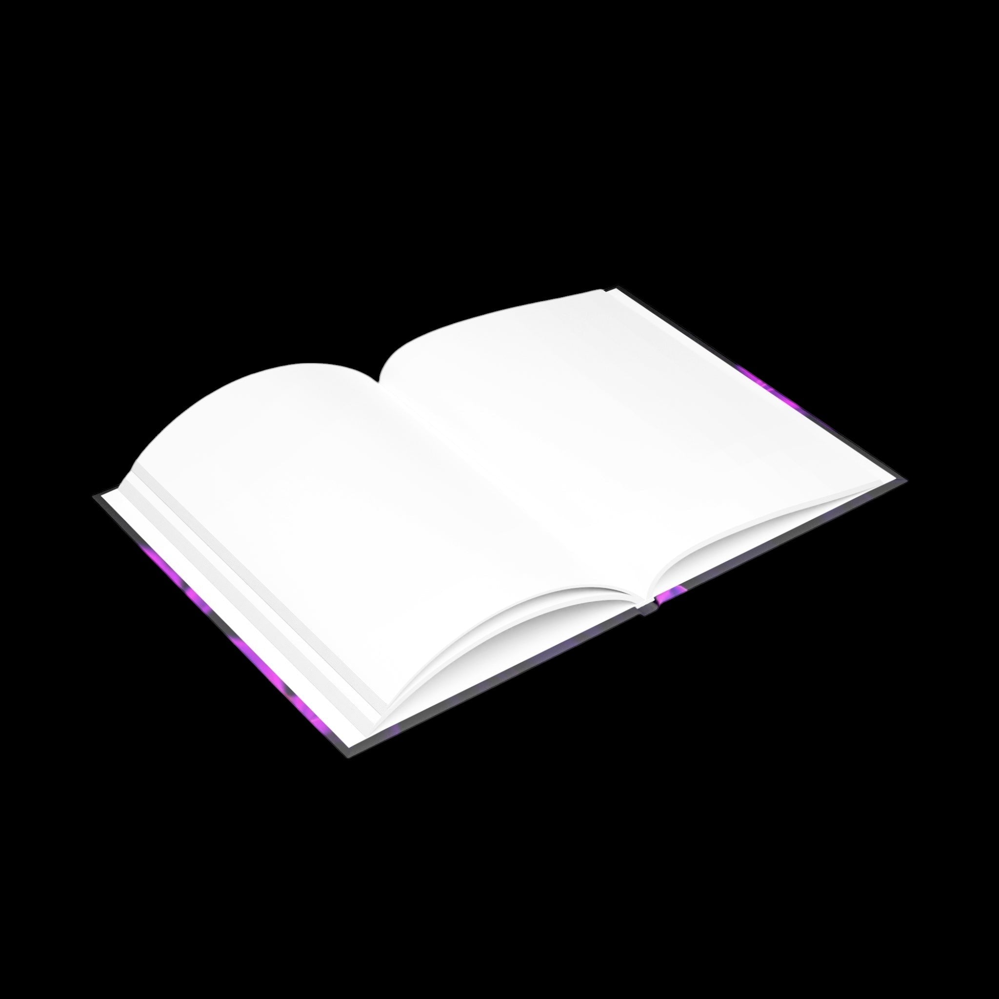 Royal Aura: Dark Flowers Hardcover Notebook with Puffy Covers by Printify
