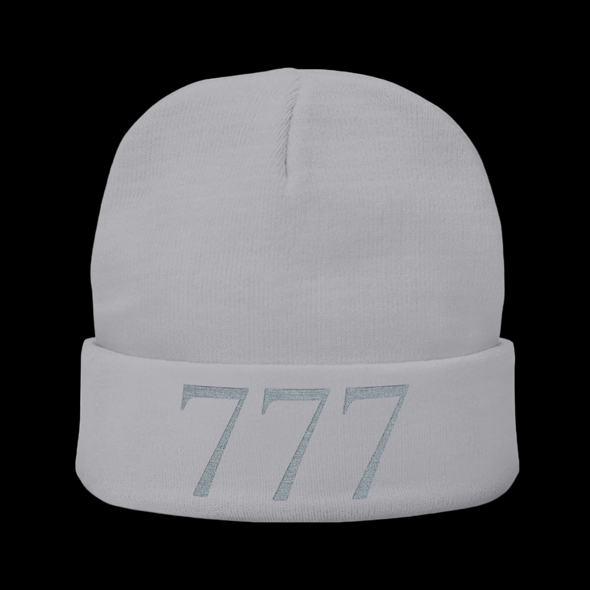Gray beanie with 'Future Alchemist' text on a white background