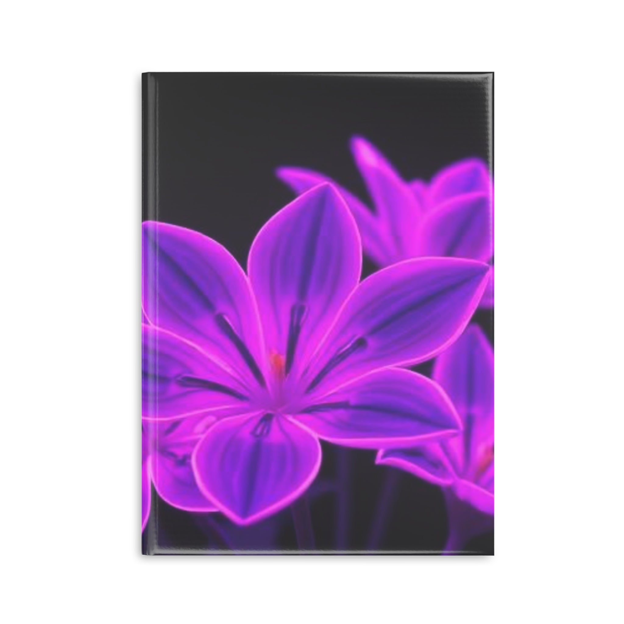 Royal Aura: Dark Flowers Hardcover Notebook with Puffy Covers