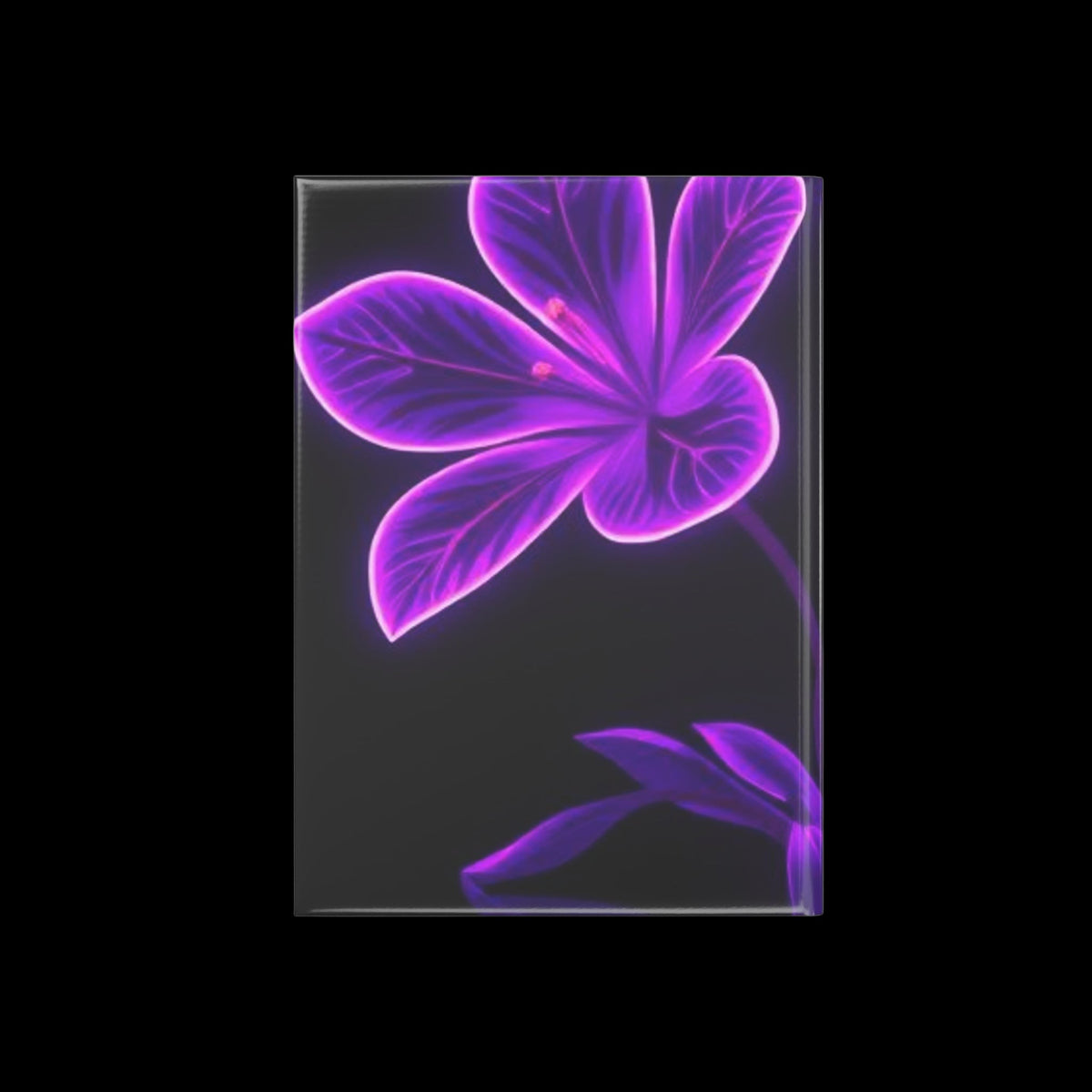 Royal Aura: Flower Hardcover Notebook with Puffy Covers - AetherLux.Shop