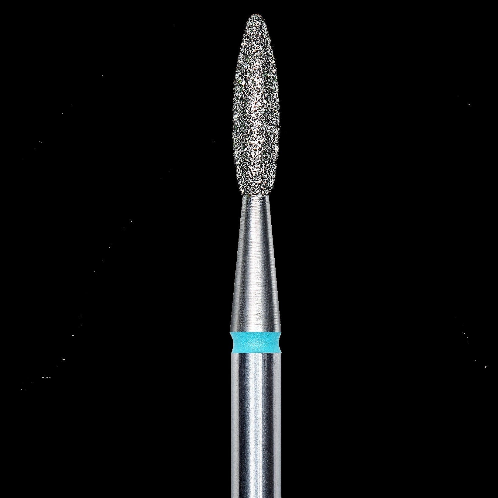 DIAMOND NAIL DRILL BIT, "FLAME", BLUE, HEAD DIAMETER 2.1/8MM (FA10B021/8) - STALEKS™ by kvadrat store
