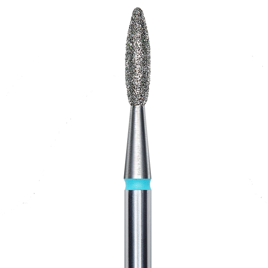 DIAMOND NAIL DRILL BIT, "FLAME", BLUE, HEAD DIAMETER 2.1/8MM (FA10B021/8) - STALEKS™