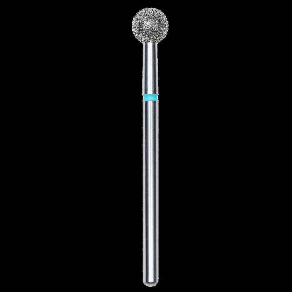 DIAMOND NAIL DRILL BIT, "BALL", BLUE, HEAD DIAMETER 5MM (FA01B050) - STALEKS™ by kvadrat store