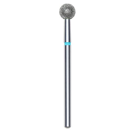 DIAMOND NAIL DRILL BIT, "BALL", BLUE, HEAD DIAMETER 5MM (FA01B050) - STALEKS™