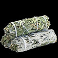 White Sage & Rosemary Smudge Stick (4 in.) by Sacred Crystals