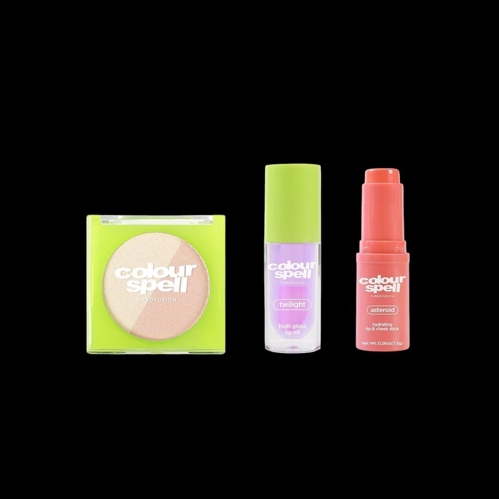 Serving Glow Collection- Highlight, Blush & Lip Oil by ColourSpell