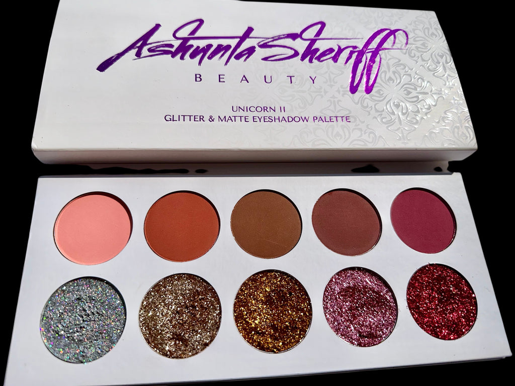 Ashunta Sheriff Beauty Unicorn II Glitter & Matte Shadow Palette by Ashunta Sheriff Beauty