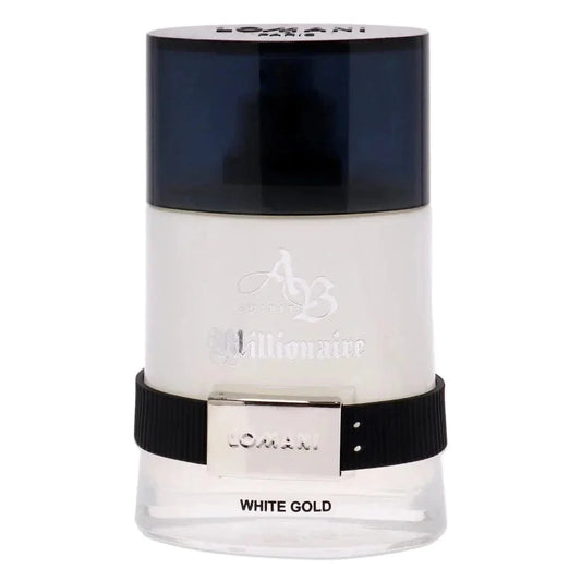 AB Spirit Millionaire White Gold By Lomani For Men 3.3oz EDP Spray