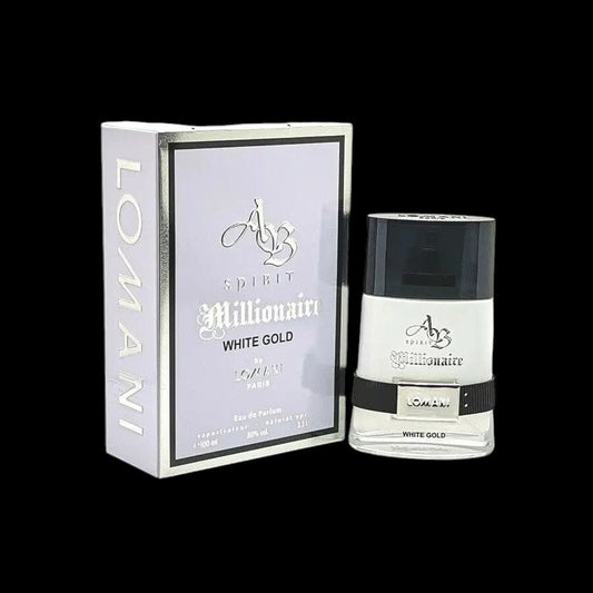 AB Spirit Millionaire White Gold By Lomani For Men 3.3oz EDP Spray by perfumesandrea