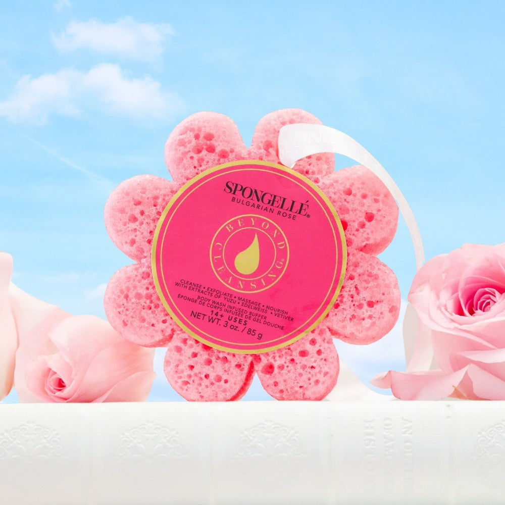 Bulgarian Rose | Wild Flower Bath Sponge by Spongellé