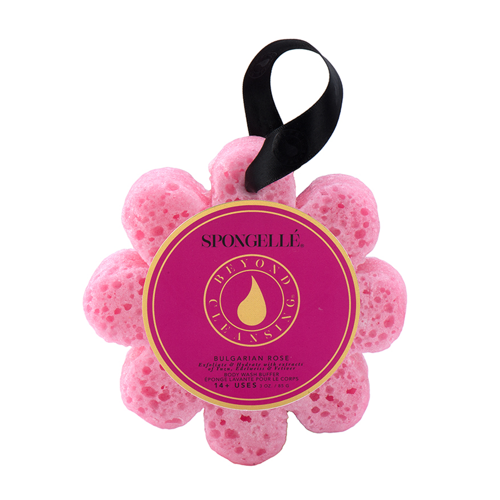 Bulgarian Rose Boxed Flower & Body Wash Refill Set by Spongellé