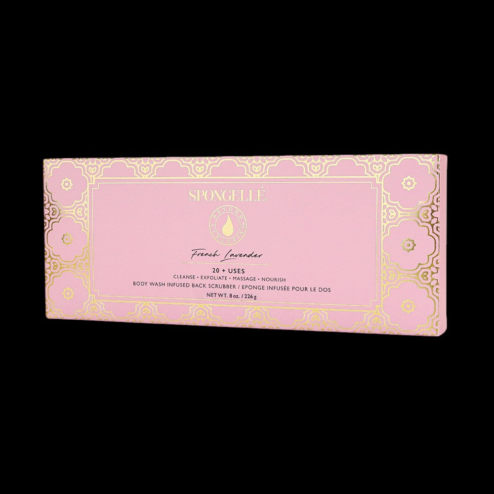 French Lavender Body Wash Infused Back Buffer by Spongellé
