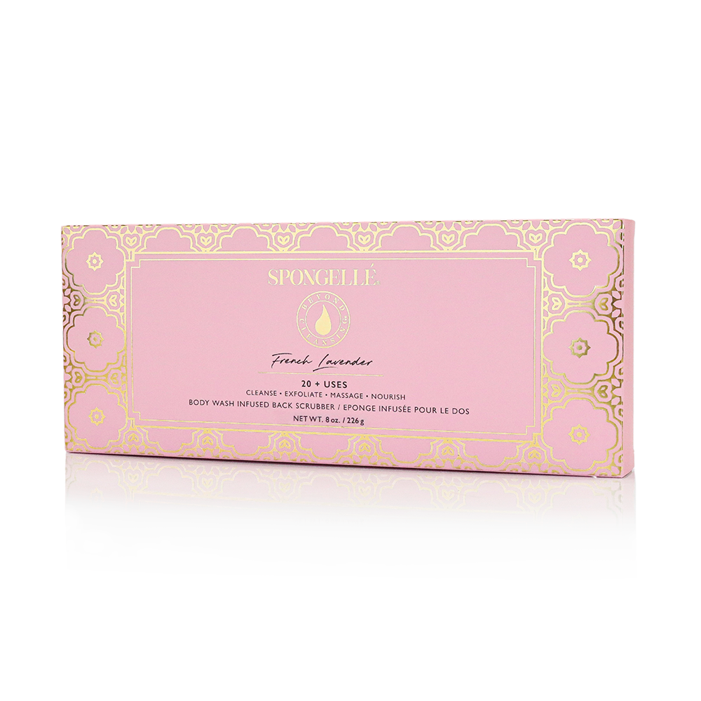 French Lavender Body Wash Infused Back Buffer by Spongellé