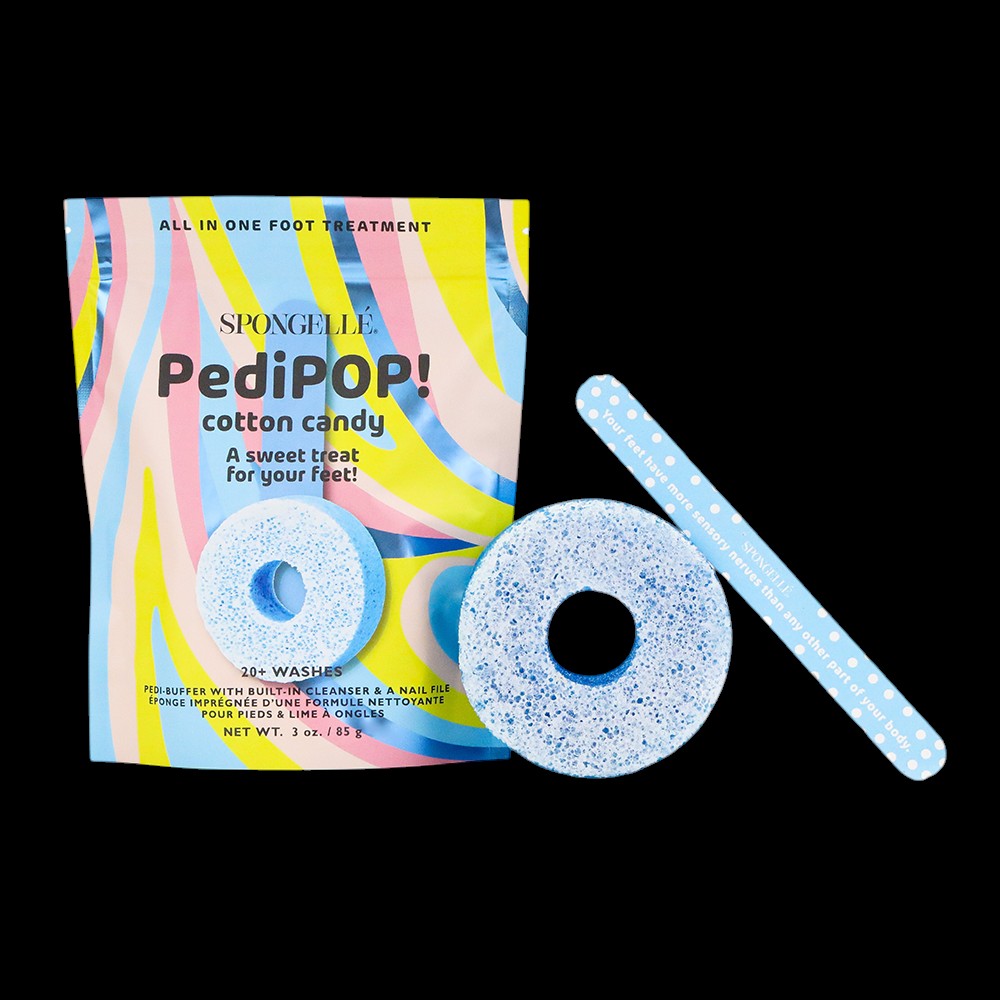 Cotton Candy | PediPOP! Pedi Buffer & Nail File by Spongellé