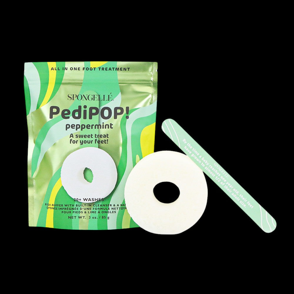 Peppermint | PediPOP! Pedi Buffer & Nail File by Spongellé