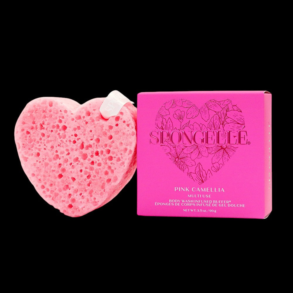 Pink Camellia | Heart Buffer by Spongellé