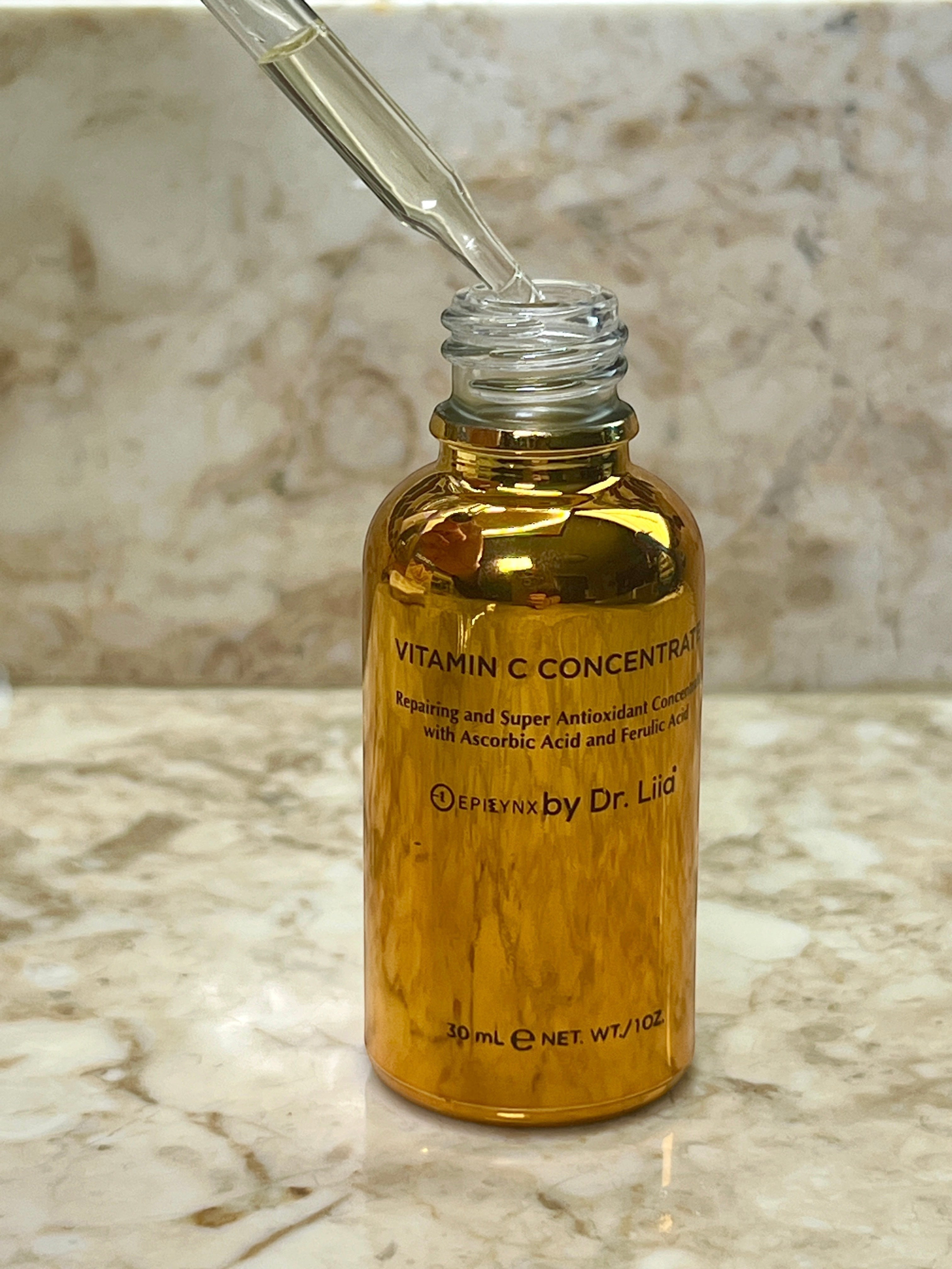 Brightening Vitamin C Glow Serum for Sensitive & Dry Skin – Vegan, Gluten-Free, Anti-Aging, Fragrance-Free by EpiLynx