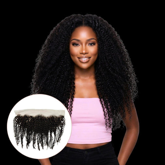 Afro Kinky 13x4 HD Lace Human Hair Frontal by Private Label