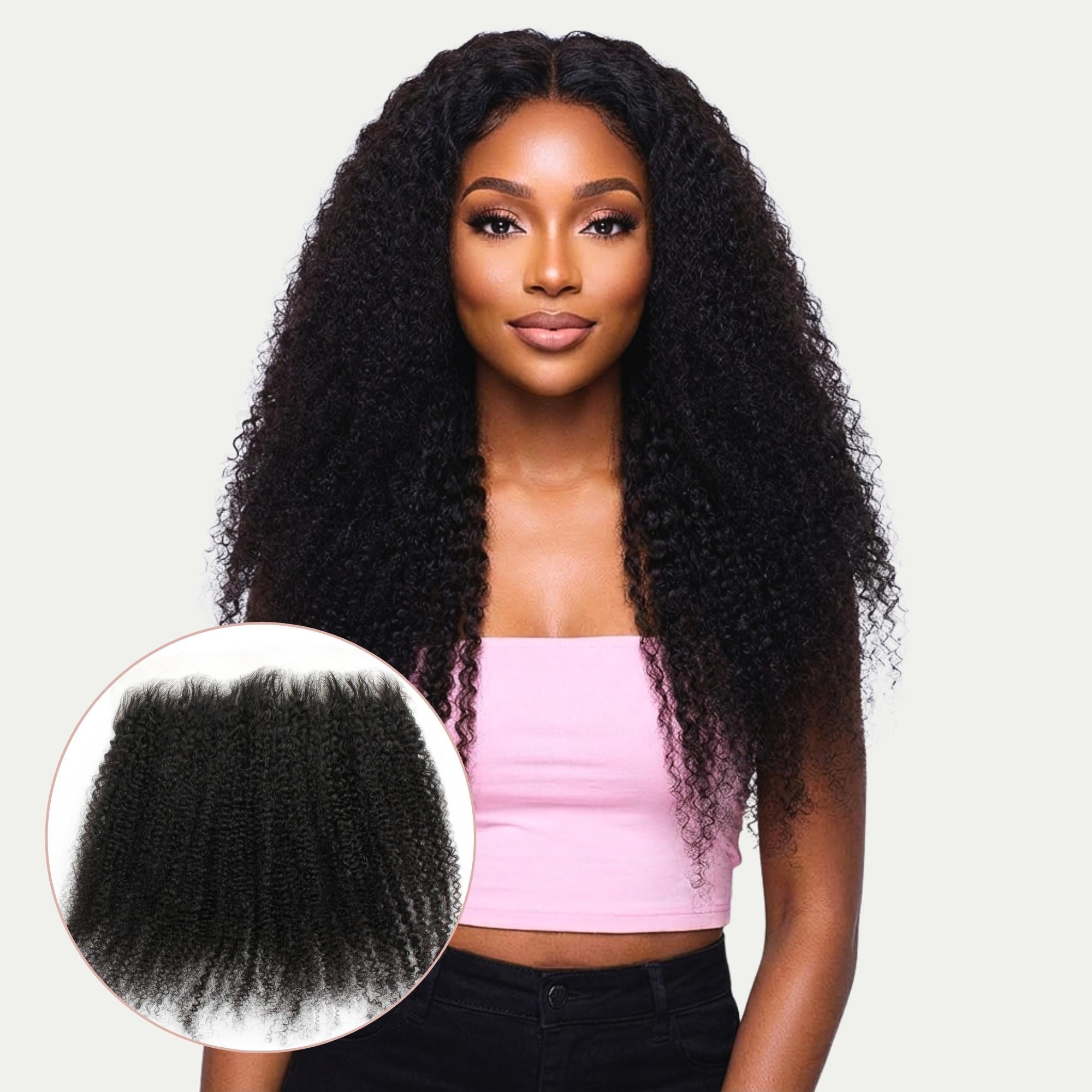 Afro Kinky 13x6 HD Lace Human Hair Frontal by Private Label