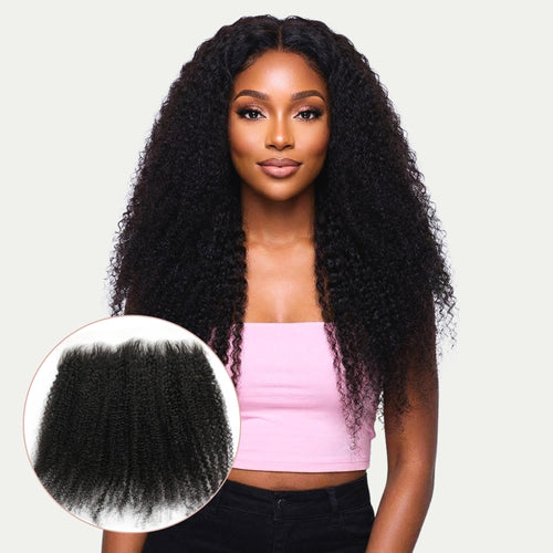 Afro Kinky 13x6 HD Lace Human Hair Frontal by Private Label
