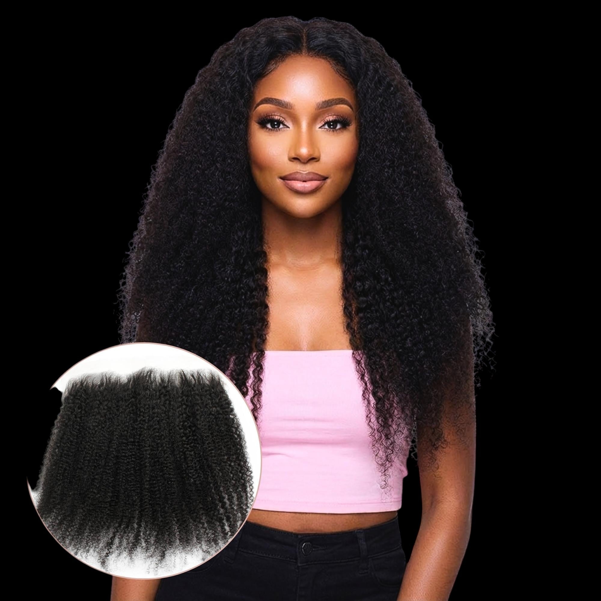 Afro Kinky 13x6 HD Lace Human Hair Frontal by Private Label