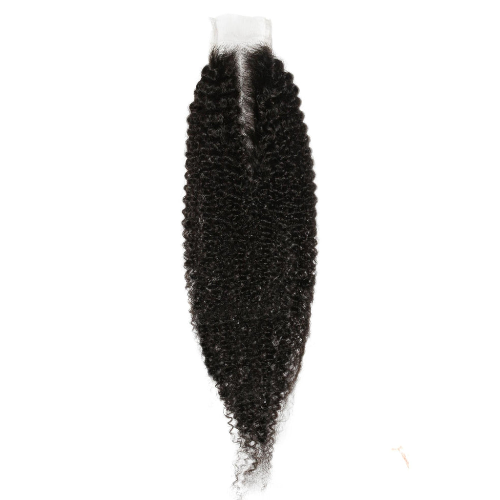 Afro Kinky 2x6 Transparent Lace Human Hair Closure by Private Label