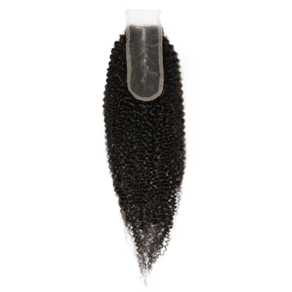 Afro Kinky 2x6 Transparent Lace Human Hair Closure by Private Label