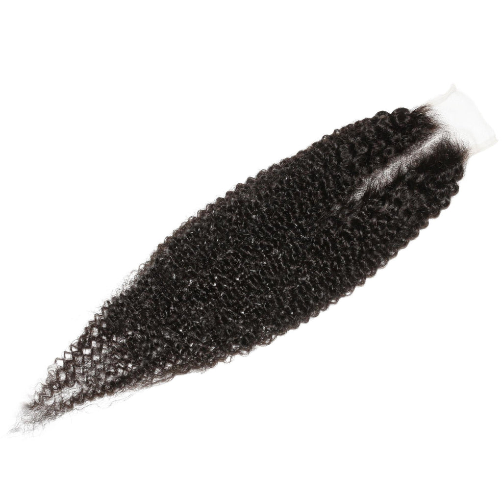 Afro Kinky 2x6 Transparent Lace Human Hair Closure by Private Label