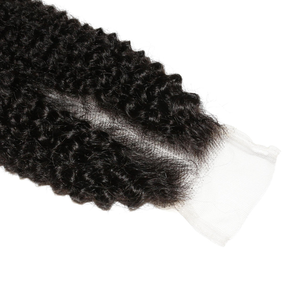 Afro Kinky 2x6 Transparent Lace Human Hair Closure by Private Label