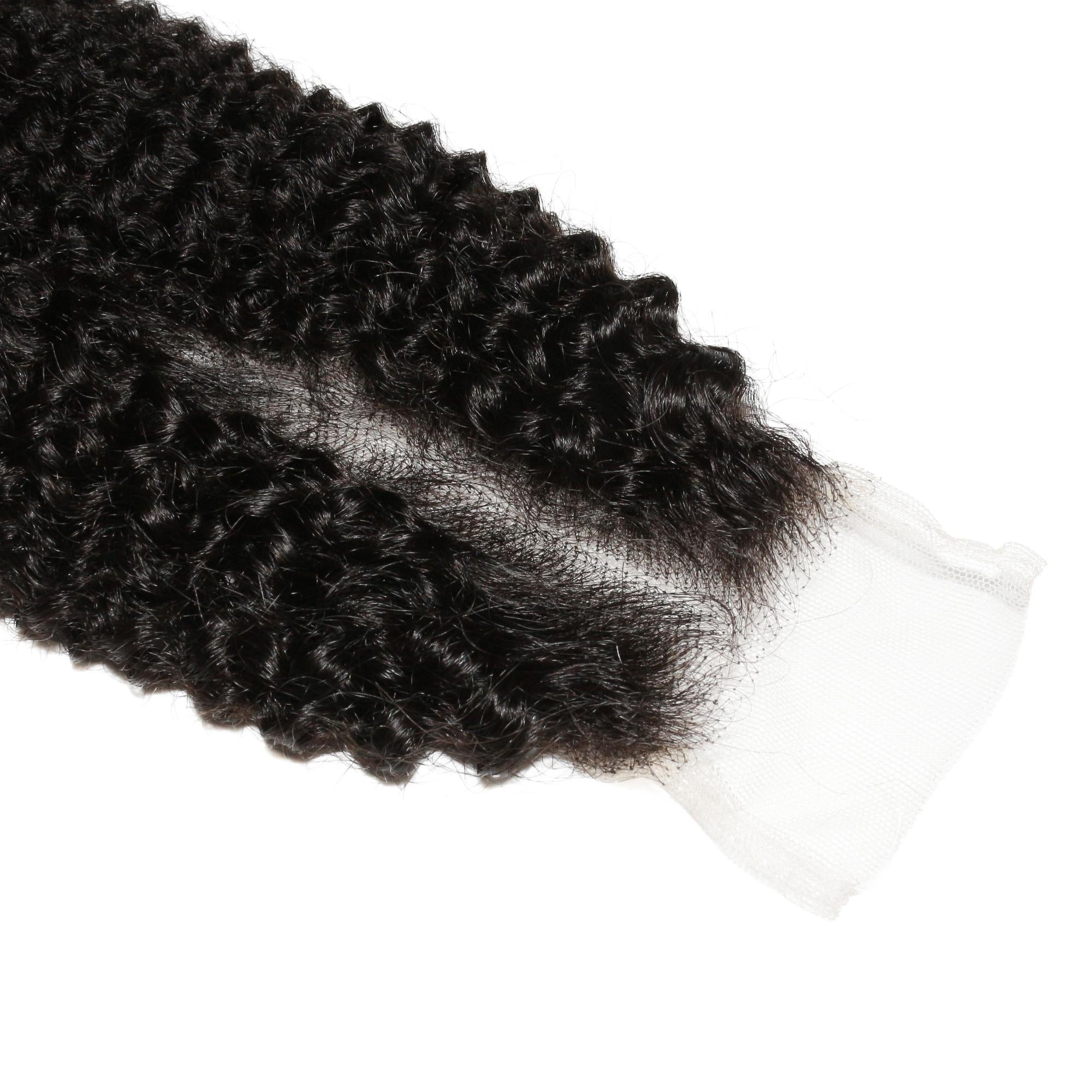 Afro Kinky 2x6 Transparent Lace Human Hair Closure by Private Label
