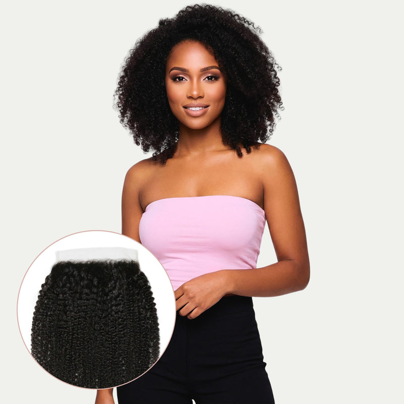 Afro Kinky 7x7 HD Lace Human Hair Closure by Private Label