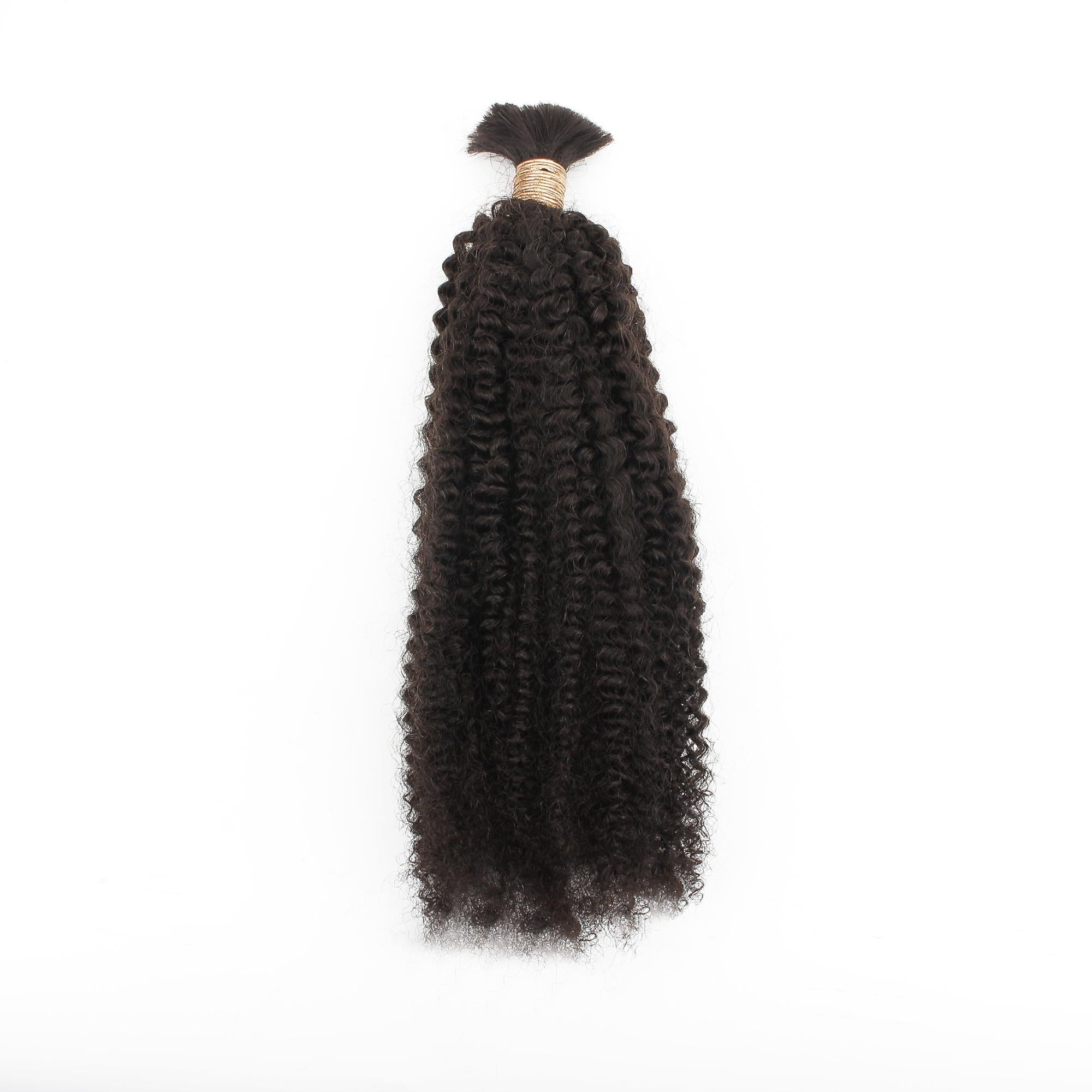 Afro Kinky Bulk 100% Human Braiding Hair by Private Label
