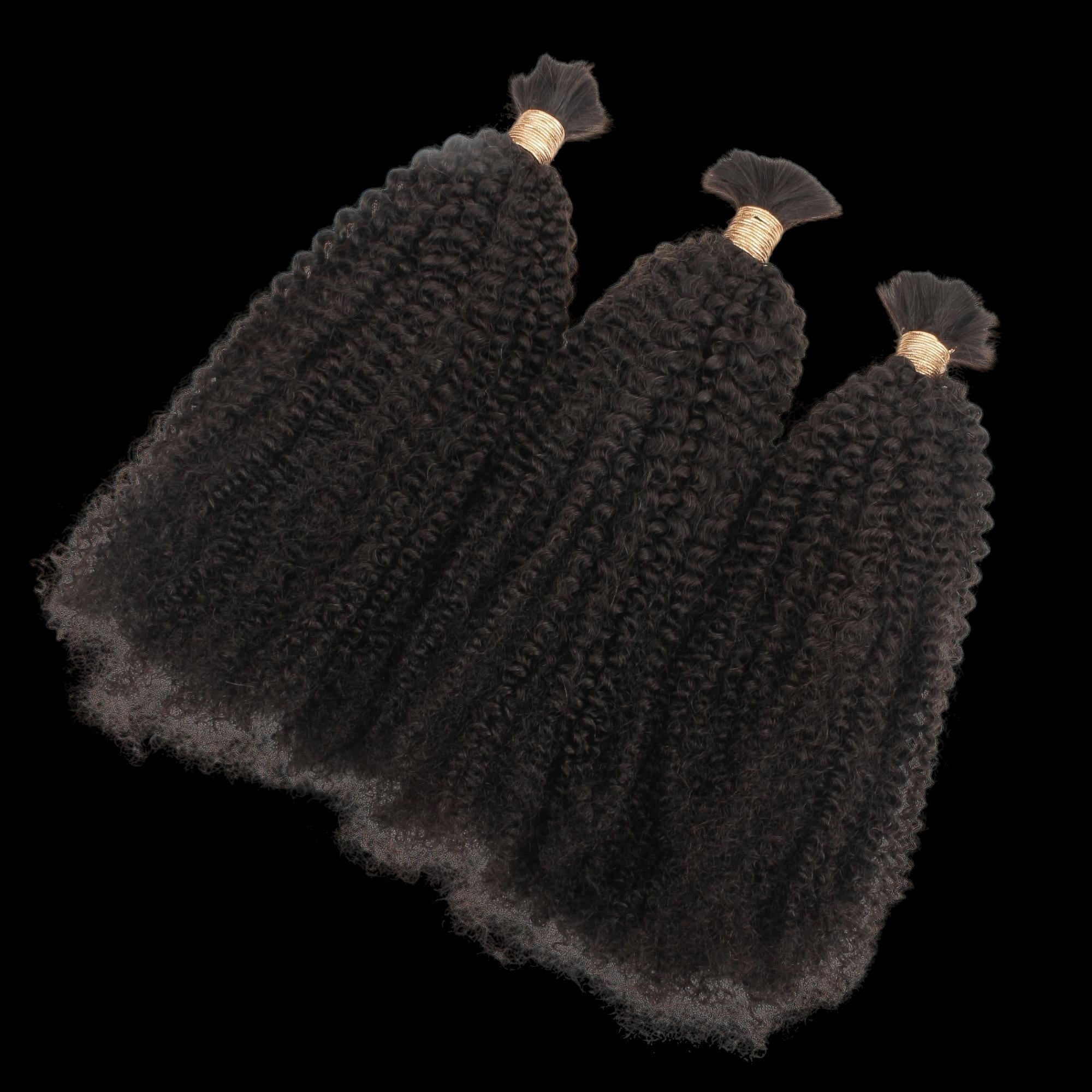 Afro Kinky Bulk 100% Human Braiding Hair by Private Label
