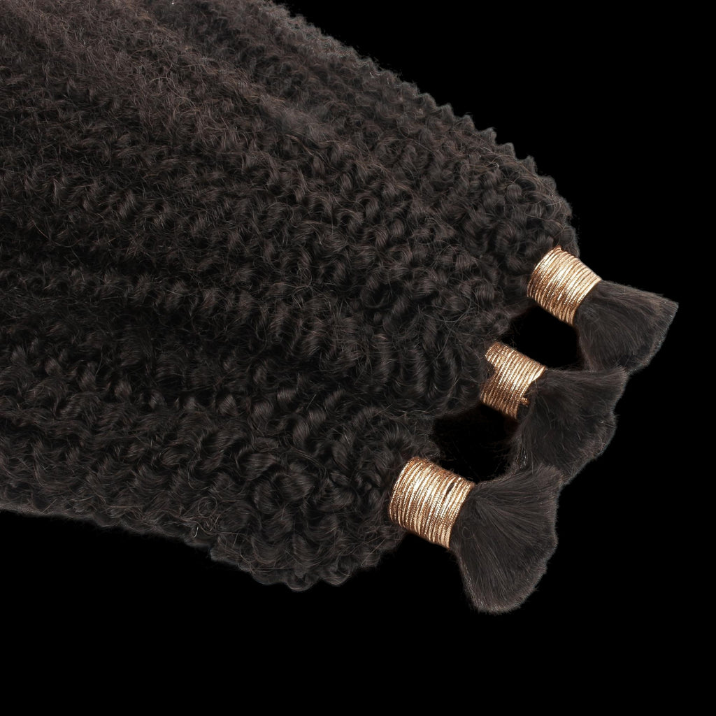 Afro Kinky Bulk 100% Human Braiding Hair by Private Label