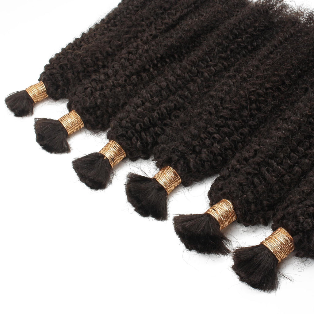 Afro Kinky Bulk 100% Human Braiding Hair by Private Label