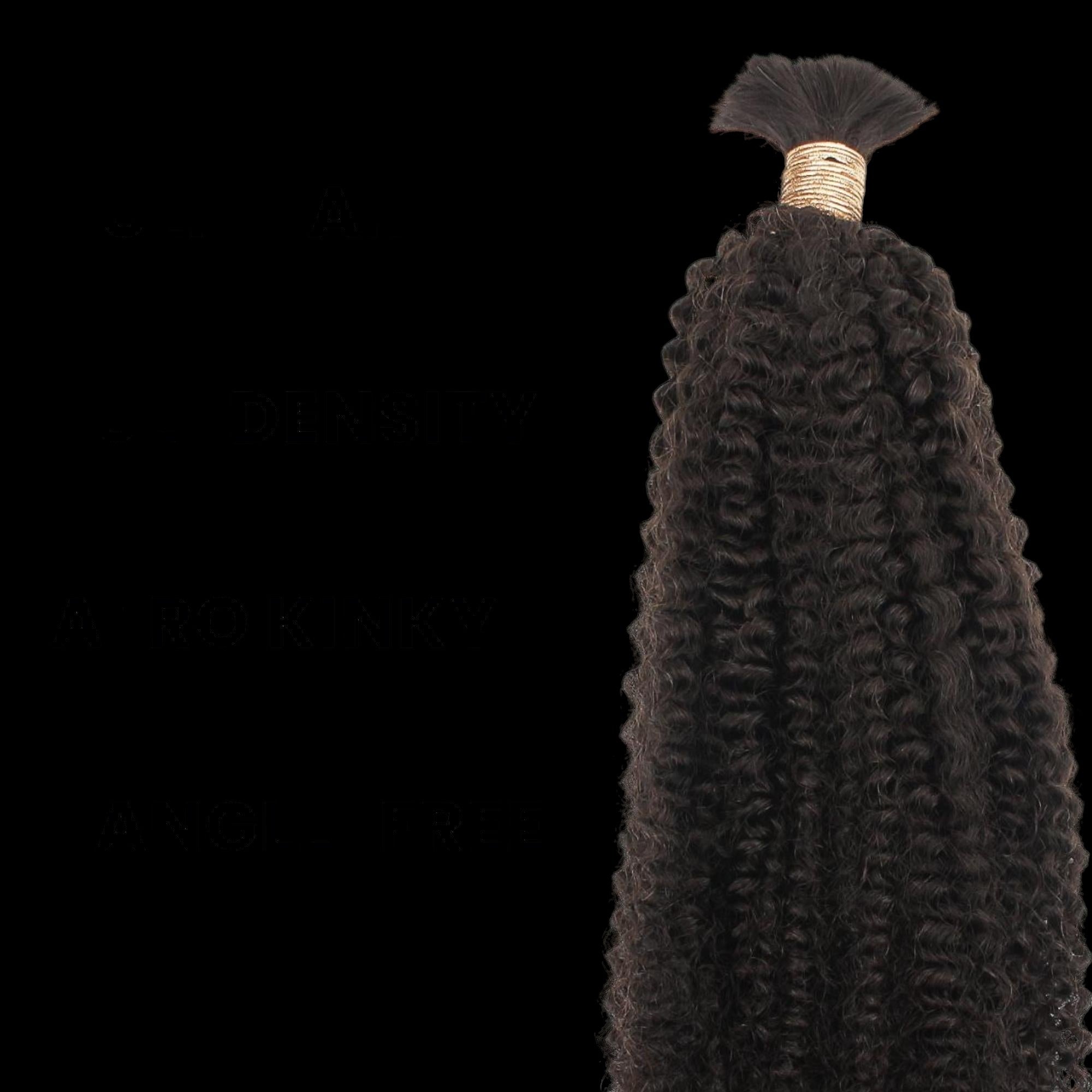 Afro Kinky Bulk 100% Human Braiding Hair by Private Label